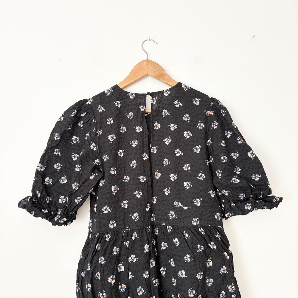 & other stories floral puff sleeve midi dress - Picture 8 of 8